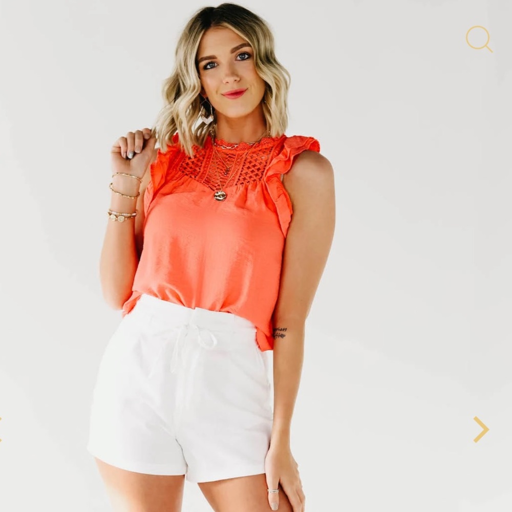 Lace yoke top